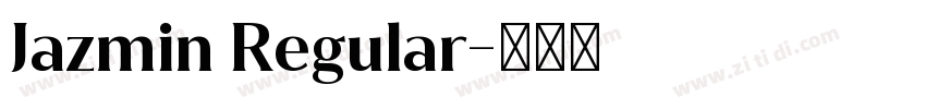 Jazmin Regular字体转换